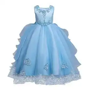 Ballkleid imekis kinder maedchen brautjungfer kleid aermellos