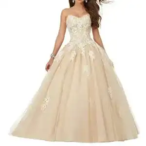 Ballkleid vantexi damen spitze tuell a linie lang abendkleider