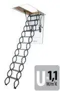 Bodentreppe 120×60 FAKRO Scherentreppe LST für platzsparenden Zugang