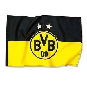 Bvb fahne borussia dortmund hissfahne 2 sterne 150x100 cm