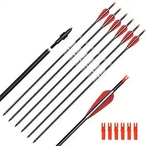 Carbonpfeile elong outdoor elong 6 stueck pfeile 28 zoll