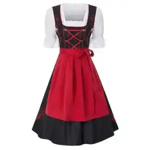 Dirndl damen jasambac damen dirndl midi 3 teilig