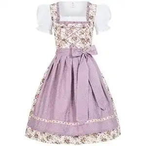 Dirndl damen mufimex dirndl kleid dirndlkleid trachtenkleid midi