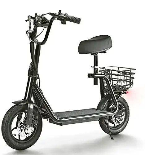 Elektro-Scooter mit Sitz elrofu Mr. Gassi 2.0 E-Mofa für Alltagsmobilität