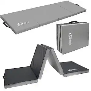 Faltbare gymnastikmatte eyepower 180x60 klappbare turnmatte 1