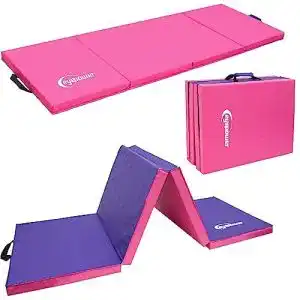 Faltbare gymnastikmatte eyepower 180x60 klappbare turnmatte
