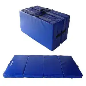 Faltbare gymnastikmatte gartenpirat universal bodenmatte blau