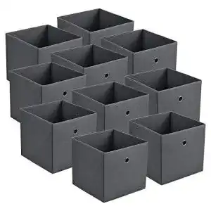 Faltbox en casa 10er set aufbewahrungsbox 30x30x28 cm