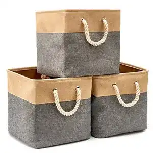 Faltbox ezoware 3er set faltbare stoff aufbewahrungsbox