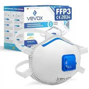 Ffp3 maske mit ventil vevox ffp3 maske mit ventil 5er 10er