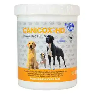 Gelenktabletten fuer hunde nutrilabs canicox hd kautabletten