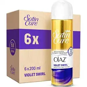Gillette rasiergel gillette for women satin care gel violet swirl