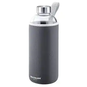 Glas trinkflasche 1l westmark trinkflasche aus glas mit aufdruck