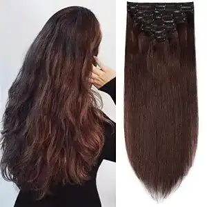 Haartressen sego clip in extensions echthaar 8 teiliges set