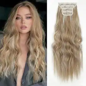 Haartressen showjarlly clip in extensions 4pcs 60 cm voller kopf