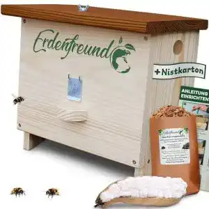 Hummelhaus erdenfreund mit wachsmottenklappe