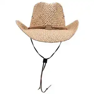 Hut damen mfh strohhut fasching cowboyhut westernhut