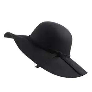 Hut damen urban goco wide brim wollfilz bowler schlapphut