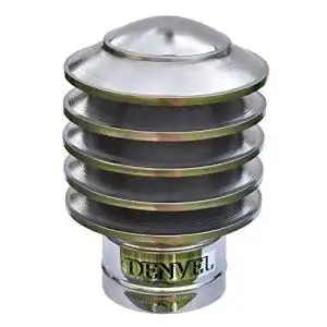 Kaminhaube denvel 80mm lamellenaufsatz edelstahl