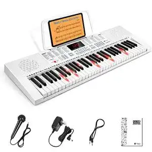 Keyboard mit leuchttasten vangoa elektronische klaviertastatur