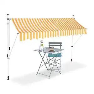 Klemmmarkise 3m relaxdays klemmmarkise balkon sonnenschutz