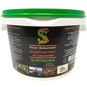 Kompostwuermer superwurm angelwurm mix 250g ca 300 st