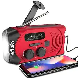 Kurbellampe efluky solar radio am fm kurbel radio usb