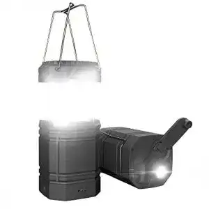 Kurbellampe mesqool solar camping handkurbel laterne