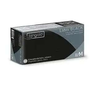 Latexhandschuhe bingold einmalhandschuhe black puderfrei