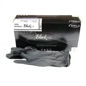 Latexhandschuhe maimed black lx pf untersuchungshandschuhe