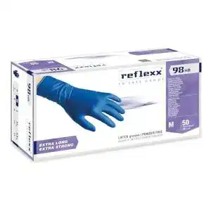 Latexhandschuhe reflexx r98 mit hoher bestaendigkeit puderfrei