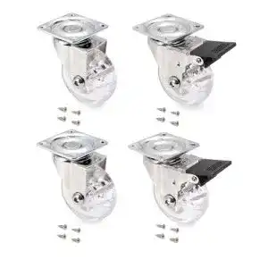 Lenkrollen emuca rollen kit slip transparent