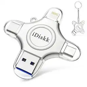 Lightning usb stick idiskk mfi zertifizierter 256gb usb stick