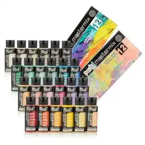 Modellbaufarben rich master acrylic 24 acrylfarben set 60ml