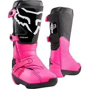 Motocross stiefel fox racing damen comp schwarz pink