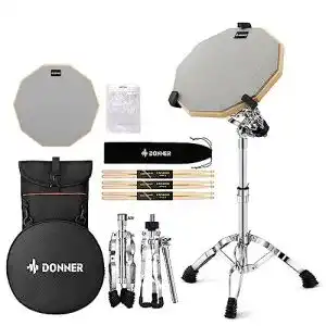 Practice pad donner drum practice pad mit snare drum staender kit