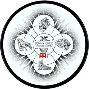 Practice pad meinl cymbals benny greb drum practice pad 6 zoll