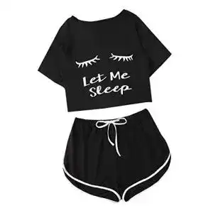 Pyjama damen didk damen kurz schlafanzug pyjama set