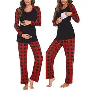 Pyjama damen ekouaer stillschlafanzug umstandsschlafanzug
