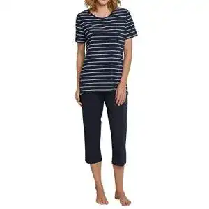 Pyjama damen schiesser damen set 3 4 lang kurz baumwolle