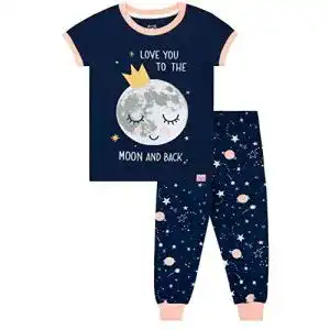 Pyjama kinder harry bear maedchen mond schlafanzug slim fit