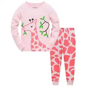 Pyjama kinder tedd maedchen schlafanzug baumwolle einhorn