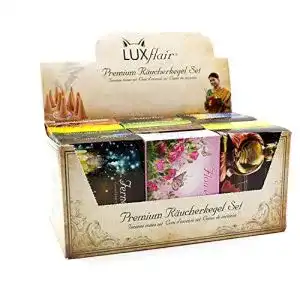 Raeucherkerzen luxflair premium raeucherkegel mischung 12 x 20