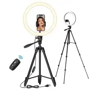 Ringlicht tonor 12 grosses selfie mit staender fuer handy led