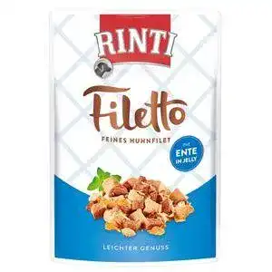 Rinti hundefutter rinti filetto jelly huhn ente 100g