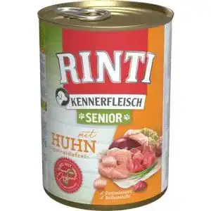 Rinti hundefutter rinti kennerfleisch senior huhn 400g