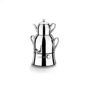 Samowar korkmaz samovar teekocher nosta mega a334 silber