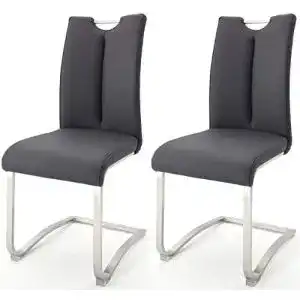 Schwingstuhl robas lund esszimmerstuehle 2er set schwarz 1