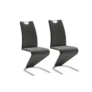 Schwingstuhl robas lund esszimmerstuehle 2er set schwarz