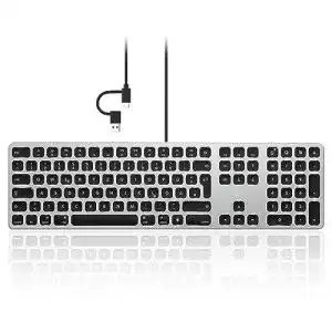 Seenda tastatur seenda kabelgebundene beleuchtete mac tastatur